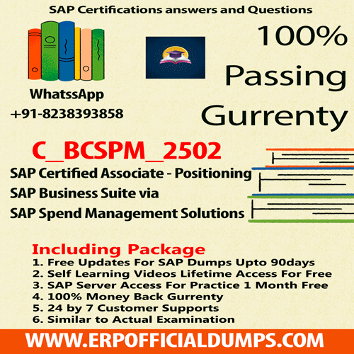 SAP Business Suite Certification exam questions C_BCSPM_2502