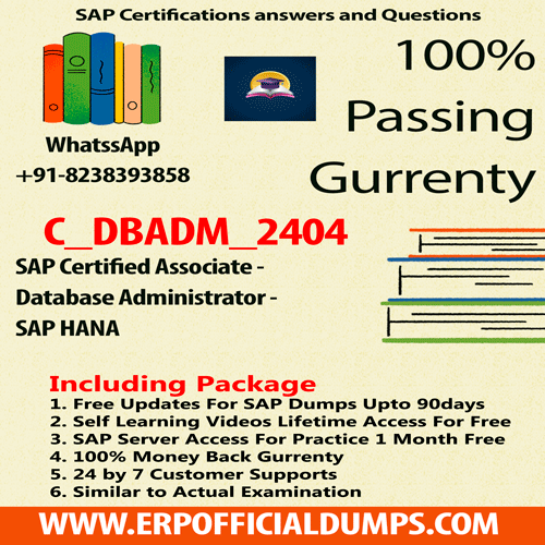 sap database administrator certification Exam C_DBADM_2404