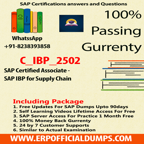 SAP IBP for Supply Chain Certification C_IBP_2502