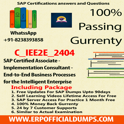 SAP Intelligent Enterprise Certification C_IEE2E_2404